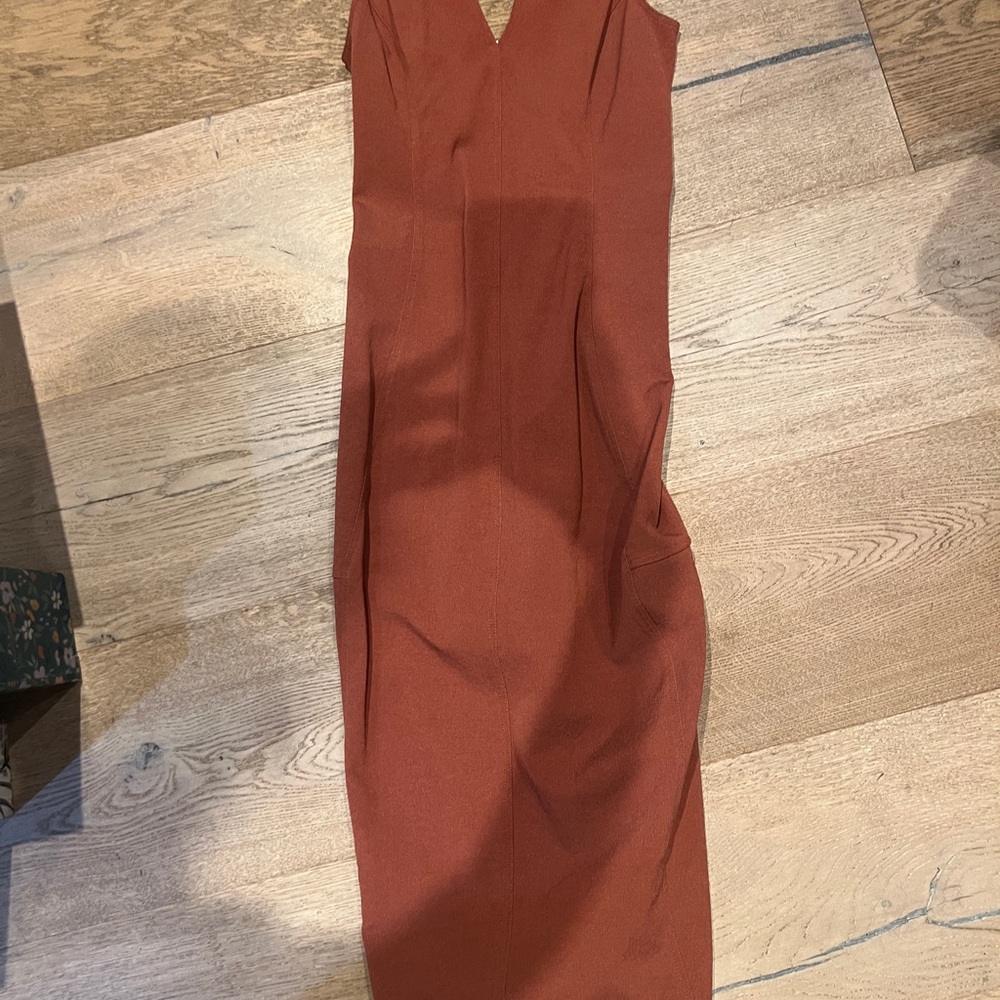 Rick Owens Terracotta Midi Dress